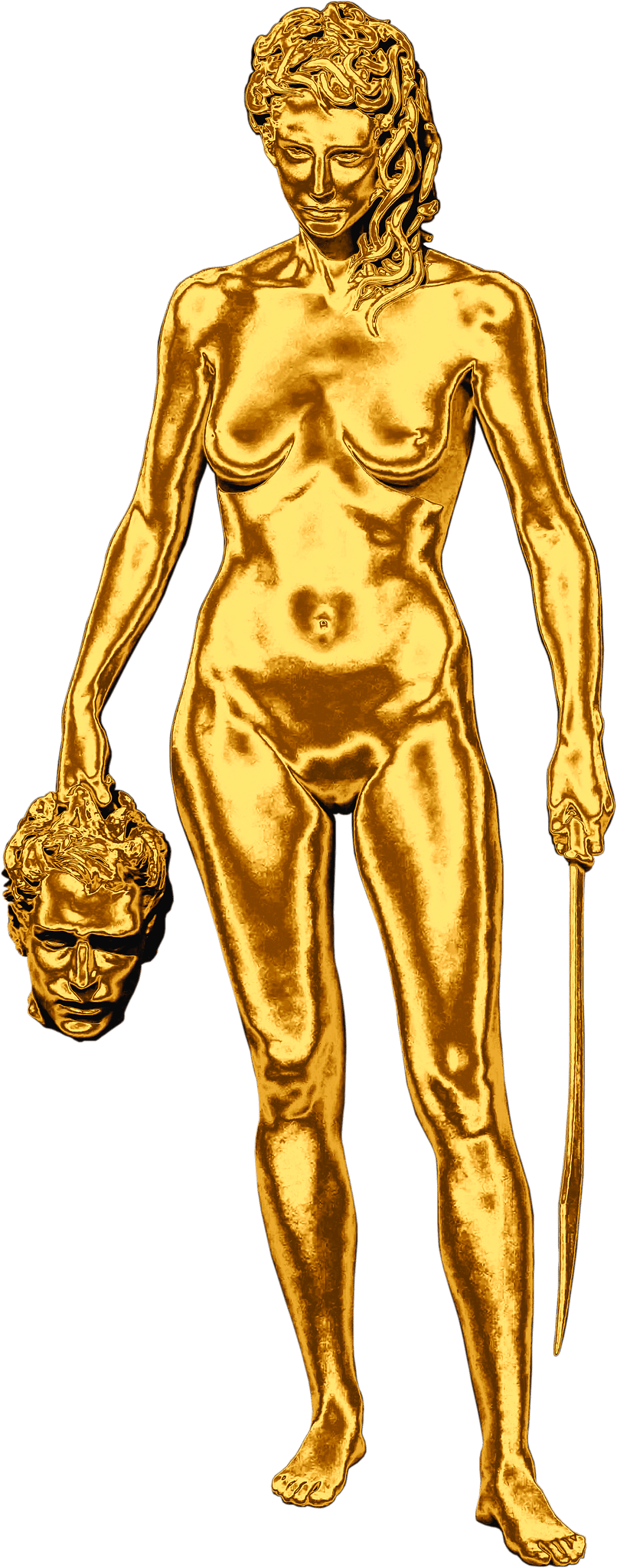 Luciano Garbati's sculpture Medusa With The Head of Perseus directly responds to Benvenuto Cellin’s more traditional take on the legend. Designed by Kozb Creative